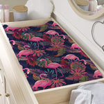 Tropical Flamingo Aloha Pattern Print Changing Pad Cover