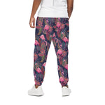 Tropical Flamingo Aloha Pattern Print Cotton Pants