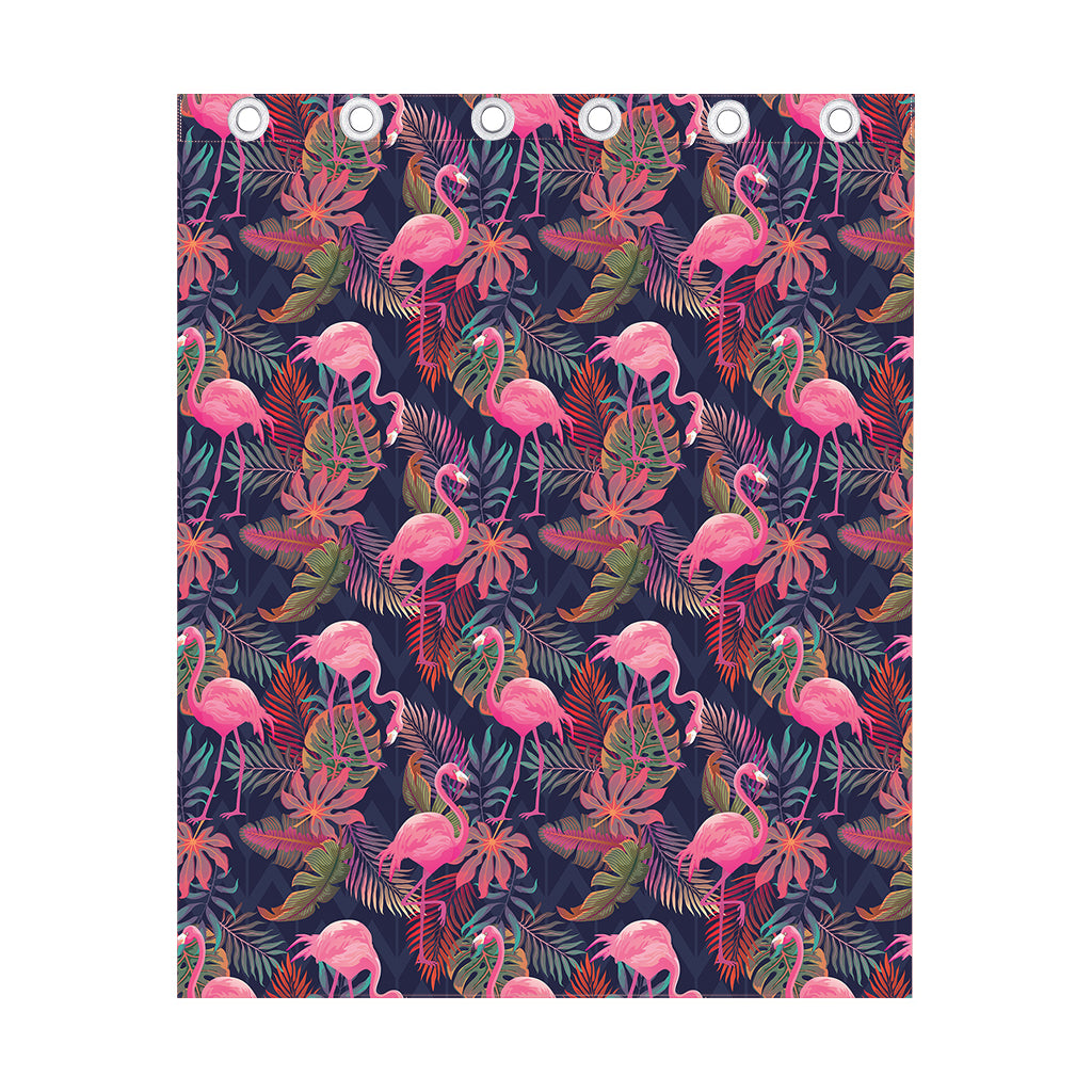 Tropical Flamingo Aloha Pattern Print Curtain