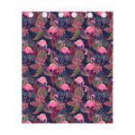 Tropical Flamingo Aloha Pattern Print Curtain