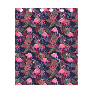 Tropical Flamingo Aloha Pattern Print Curtain