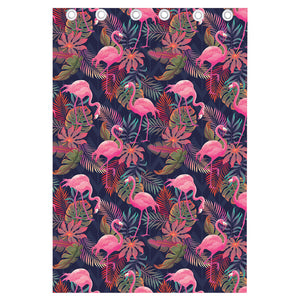 Tropical Flamingo Aloha Pattern Print Curtain