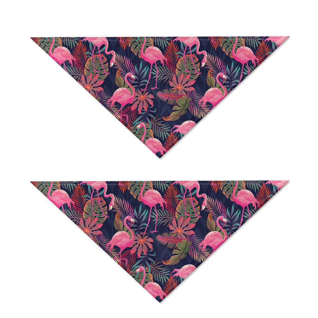 Tropical Flamingo Aloha Pattern Print Dog Bandana