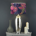 Tropical Flamingo Aloha Pattern Print Drum Lamp Shade