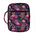 Tropical Flamingo Aloha Pattern Print Front Pocket Bible Bag