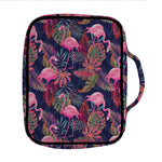 Tropical Flamingo Aloha Pattern Print Front Pocket Bible Bag
