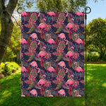 Tropical Flamingo Aloha Pattern Print Garden Flag