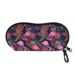 Tropical Flamingo Aloha Pattern Print Glasses Case