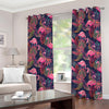 Tropical Flamingo Aloha Pattern Print Grommet Curtains