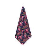 Tropical Flamingo Aloha Pattern Print Hand Towel