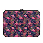 Tropical Flamingo Aloha Pattern Print Laptop Sleeve