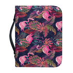Tropical Flamingo Aloha Pattern Print Leather Bible Cover