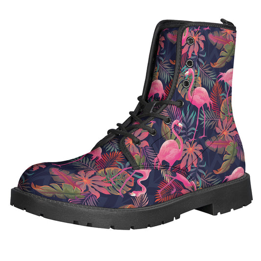 Tropical Flamingo Aloha Pattern Print Backpack