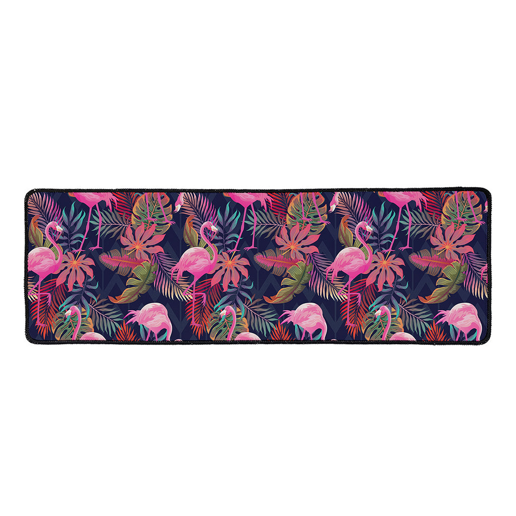 Tropical Flamingo Aloha Pattern Print Long Kitchen Mat