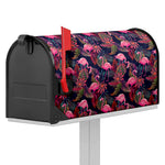 Tropical Flamingo Aloha Pattern Print Mailbox Cover