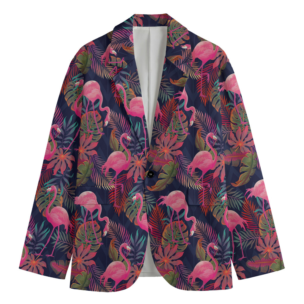 Tropical Flamingo Aloha Pattern Print Men's Blazer