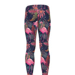 Tropical Flamingo Aloha Pattern Print Men's leggings