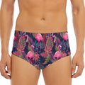 Tropical Flamingo Aloha Pattern Print Men's Triangle Swim Briefs