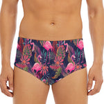 Tropical Flamingo Aloha Pattern Print Men's Triangle Swim Briefs