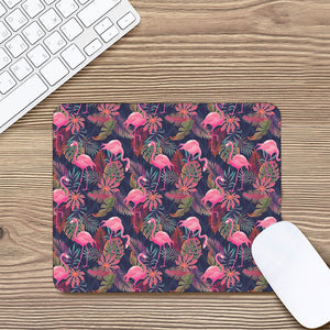 Tropical Flamingo Aloha Pattern Print Mouse Pad