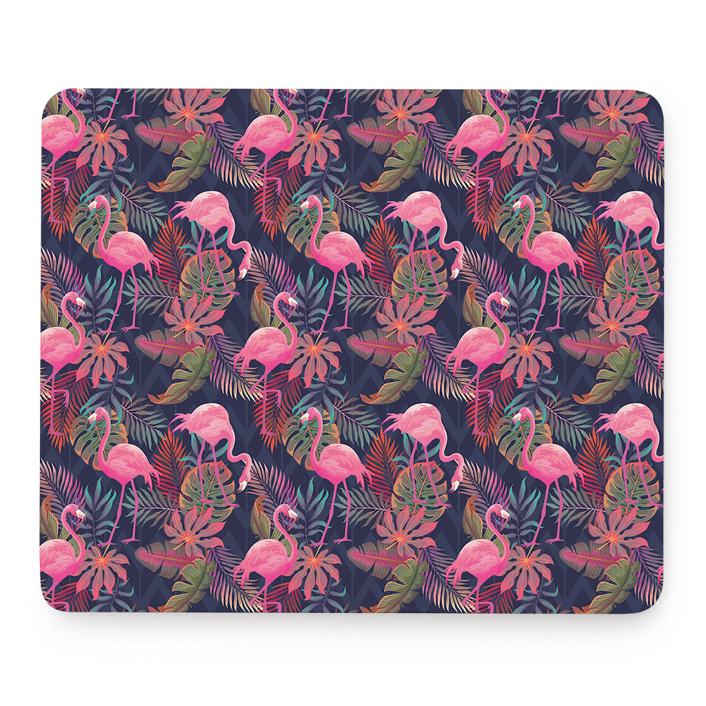 Tropical Flamingo Aloha Pattern Print Mouse Pad