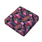Tropical Flamingo Aloha Pattern Print Outdoor Seat Cushion Cover