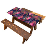 Tropical Flamingo Aloha Pattern Print Picnic Table Cover