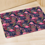 Tropical Flamingo Aloha Pattern Print Polyester Doormat