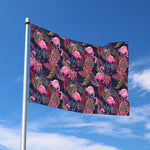Tropical Flamingo Aloha Pattern Print Polyester Flag