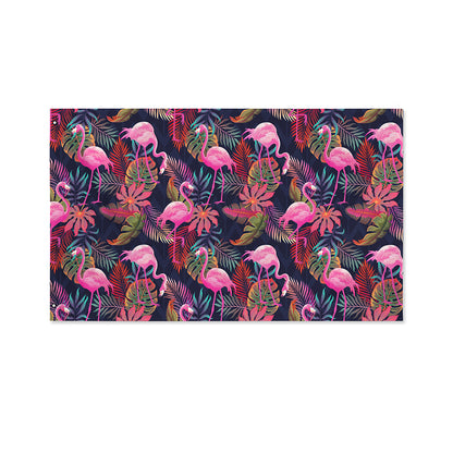 Tropical Flamingo Aloha Pattern Print Polyester Flag