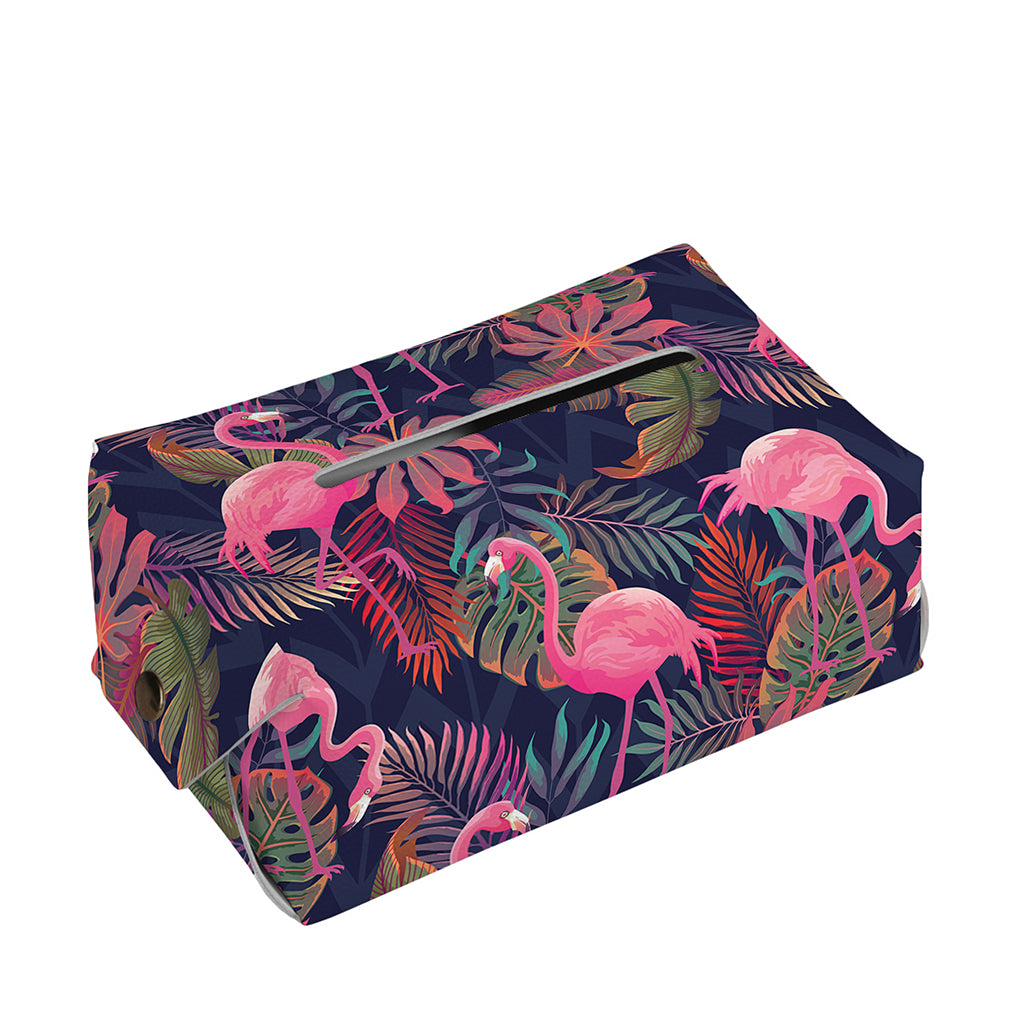 Tropical Flamingo Aloha Pattern Print Rectangle Tissue Box Cover