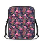 Tropical Flamingo Aloha Pattern Print Rectangular Crossbody Bag