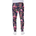 Tropical Flamingo Aloha Pattern Print Scuba Joggers