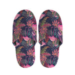 Tropical Flamingo Aloha Pattern Print Slippers