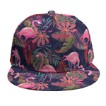 Tropical Flamingo Aloha Pattern Print Snapback Cap