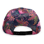 Tropical Flamingo Aloha Pattern Print Snapback Cap