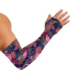 Tropical Flamingo Aloha Pattern Print Sun Protection Arm Sleeves