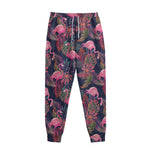 Tropical Flamingo Aloha Pattern Print Sweatpants
