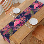 Tropical Flamingo Aloha Pattern Print Table Runner