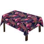 Tropical Flamingo Aloha Pattern Print Tablecloth
