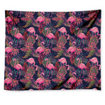 Tropical Flamingo Aloha Pattern Print Tapestry