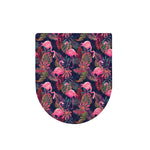 Tropical Flamingo Aloha Pattern Print Toilet Lid Cover