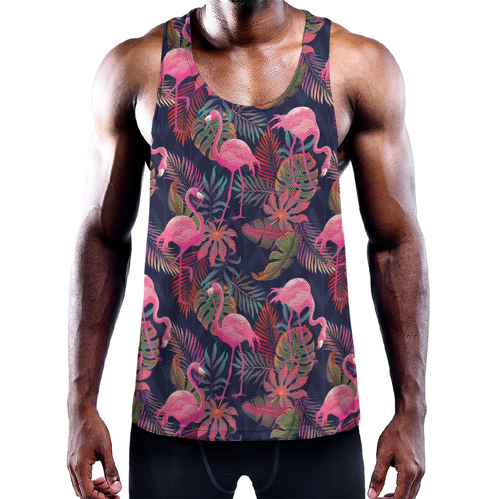 Tropical Flamingo Aloha Pattern Print Training Tank Top