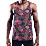 Tropical Flamingo Aloha Pattern Print Training Tank Top