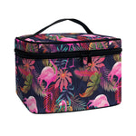 Tropical Flamingo Aloha Pattern Print Travel Makeup Bag