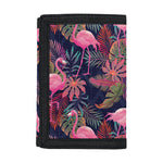 Tropical Flamingo Aloha Pattern Print Trifold Wallet