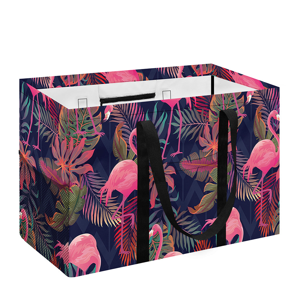 Tropical Flamingo Aloha Pattern Print Utility Tote Bag
