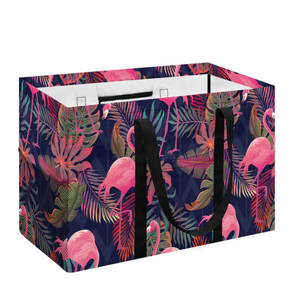 Tropical Flamingo Aloha Pattern Print Utility Tote Bag