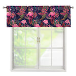 Tropical Flamingo Aloha Pattern Print Window Valance