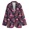 Tropical Flamingo Aloha Pattern Print Women's Blazer